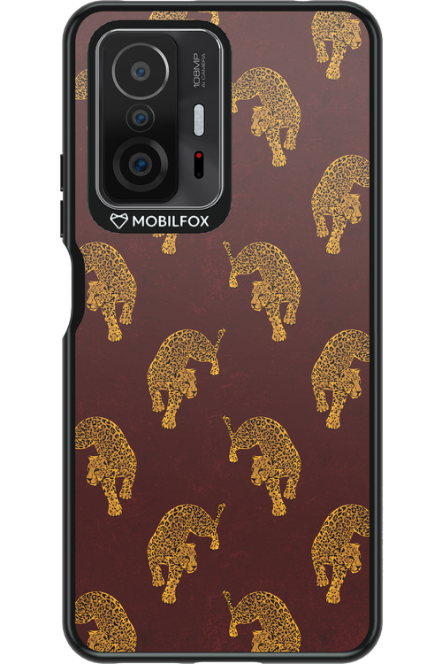 Burgundy Leopard Pattern - Xiaomi Mi 11T