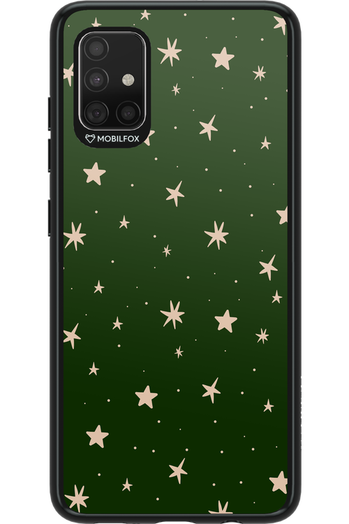Forest Green Stars - Samsung Galaxy A51