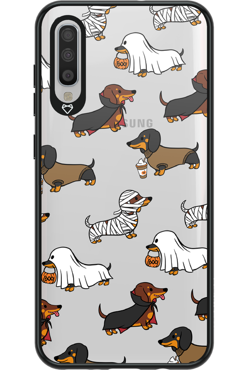 Scary Dachshund (Transparent) - Samsung Galaxy A70