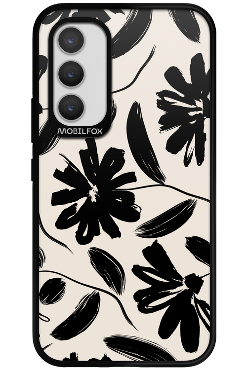 Monochrome Flowerss - Samsung Galaxy A34