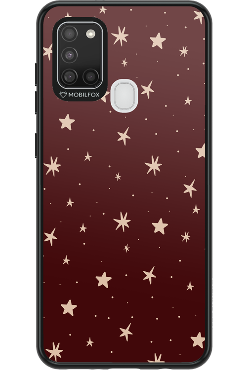 Burgundy Stars - Samsung Galaxy A21 S