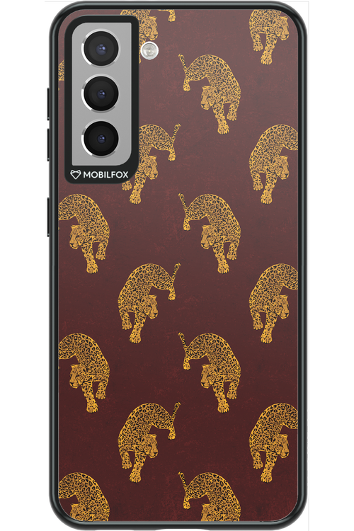 Burgundy Leopard Pattern - Samsung Galaxy S21
