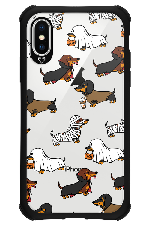 Scary Dachshund (Transparent) - Apple iPhone X