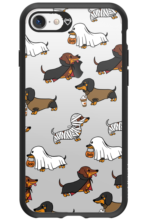 Scary Dachshund (Transparent) - Apple iPhone 7