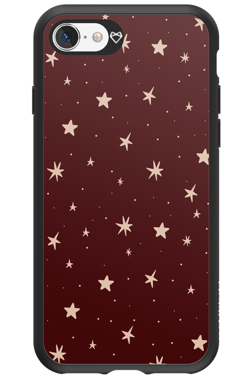 Burgundy Stars - Apple iPhone SE 2022