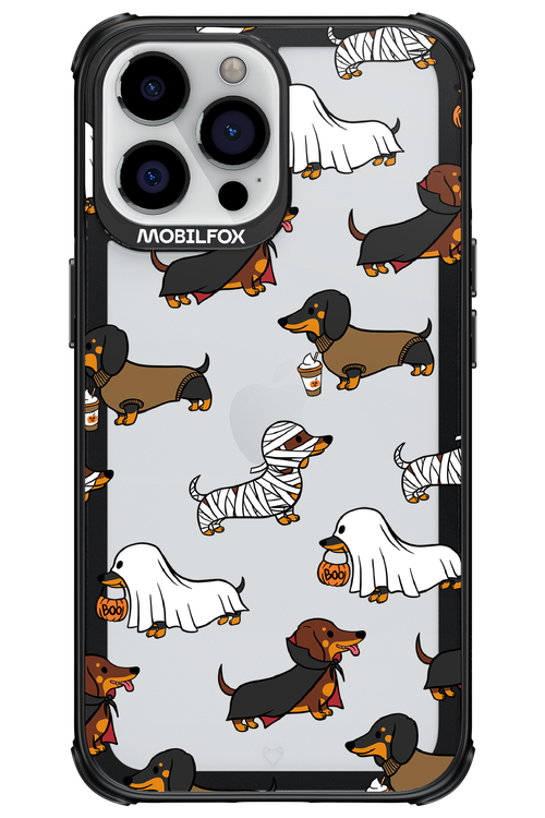 Scary Dachshund (Transparent) - Apple iPhone 13 Pro Max