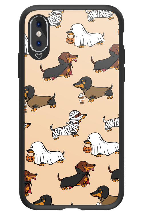 Scary Dachshund - Apple iPhone X