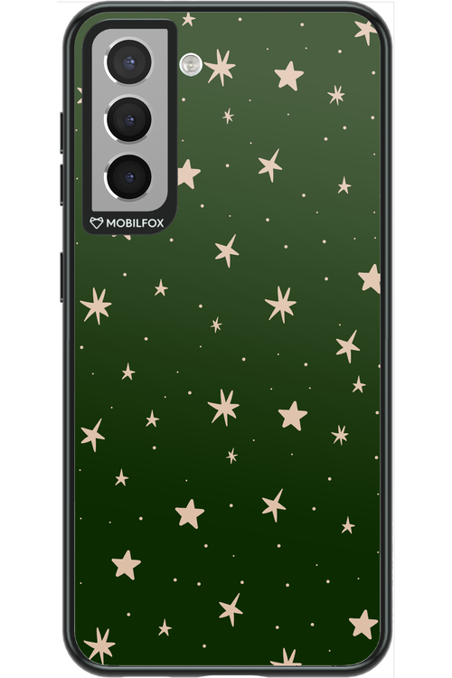 Forest Green Stars - Samsung Galaxy S21