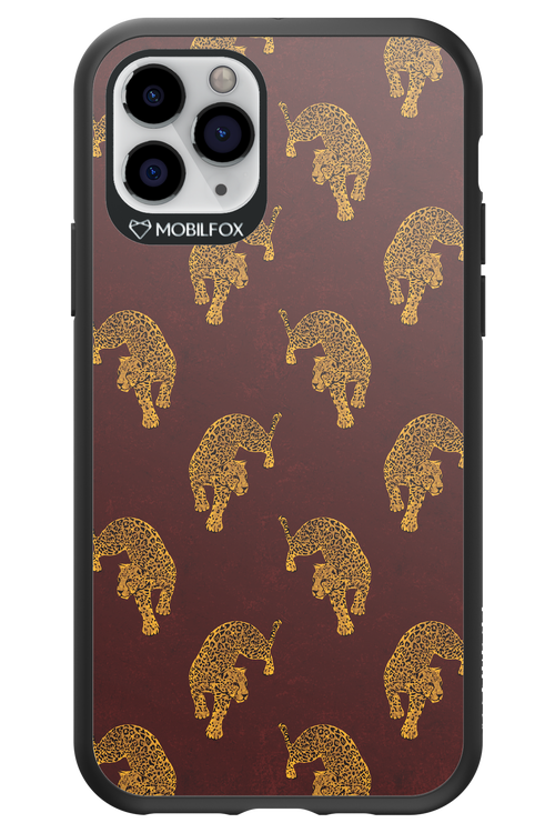 Burgundy Leopard Pattern - Apple iPhone 11 Pro