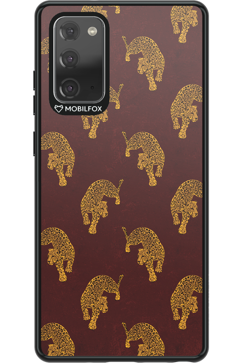 Burgundy Leopard Pattern - Samsung Galaxy Note 20
