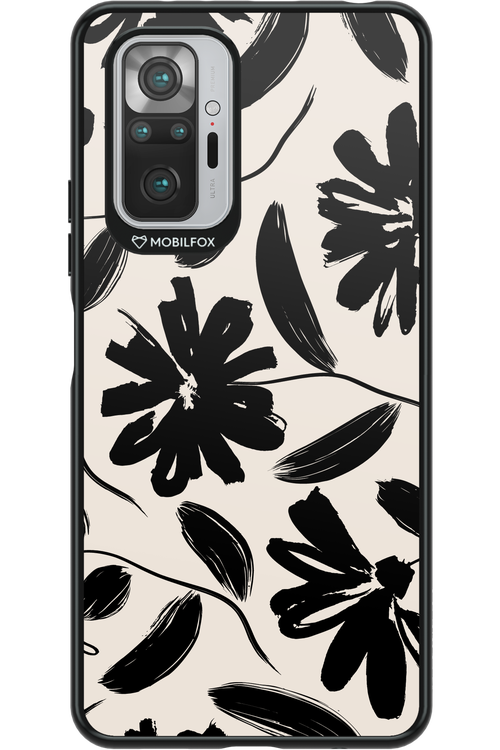 Monochrome Flowerss - Xiaomi Redmi Note 10 Pro