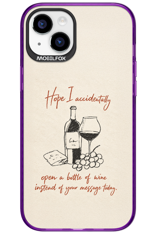 Bottle of wine 2.0 - Apple iPhone 15 Plus