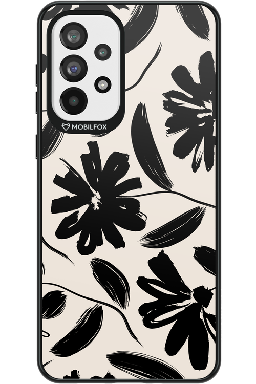 Monochrome Flowerss - Samsung Galaxy A73