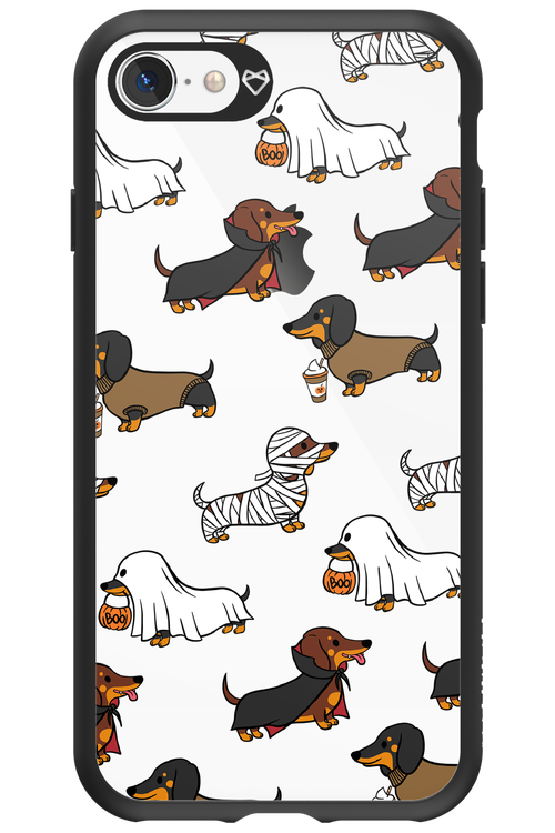 Scary Dachshund (Transparent) - Apple iPhone 8