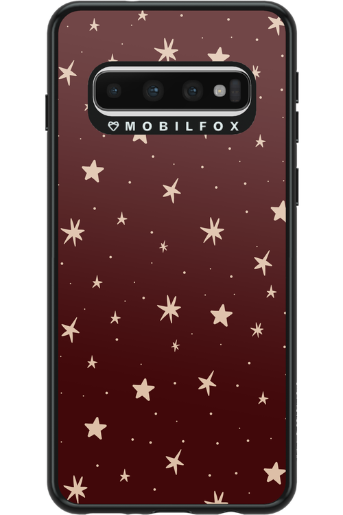 Burgundy Stars - Samsung Galaxy S10