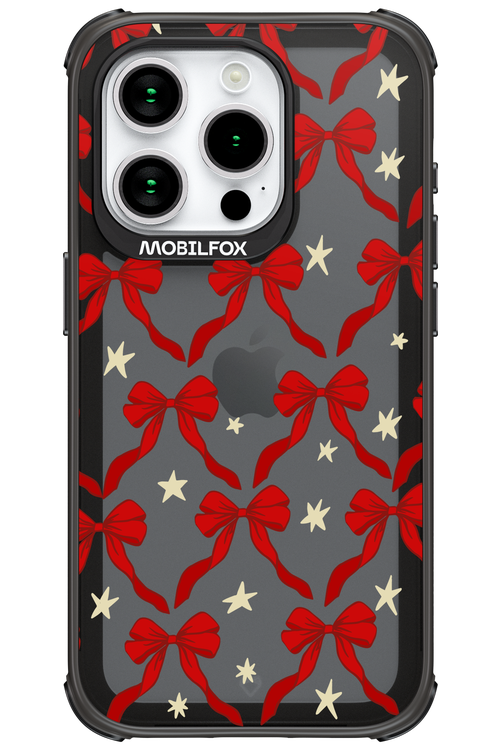 Bow & Stars (Transparent) - Apple iPhone 15 Pro