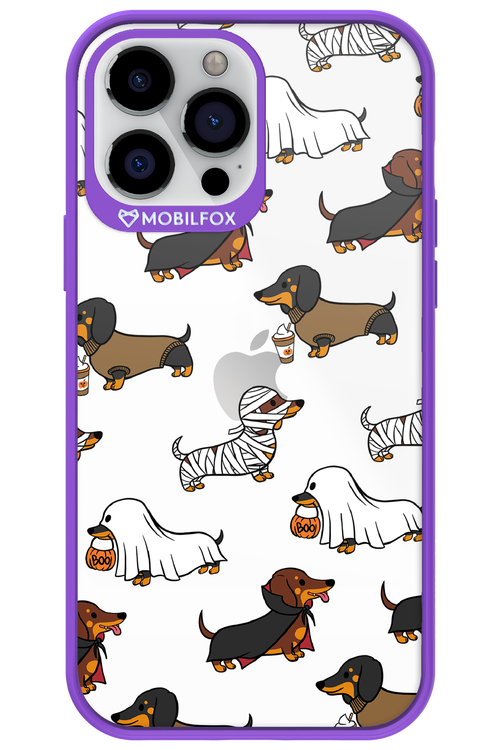 Scary Dachshund (Transparent) - Apple iPhone 13 Pro Max