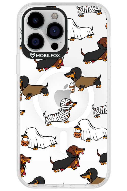 Scary Dachshund (Transparent) - Apple iPhone 13 Pro Max