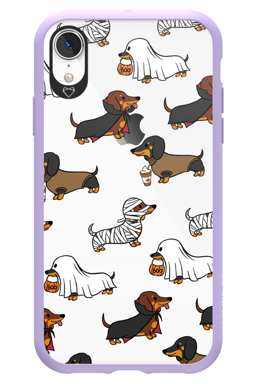 Scary Dachshund (Transparent) - Apple iPhone XR