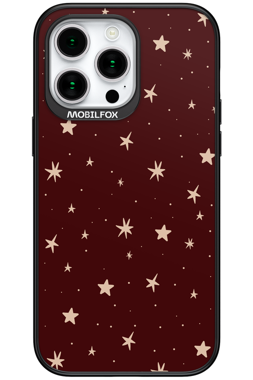 Burgundy Stars - Apple iPhone 15 Pro Max