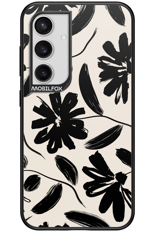 Monochrome Flowerss - Samsung Galaxy S24