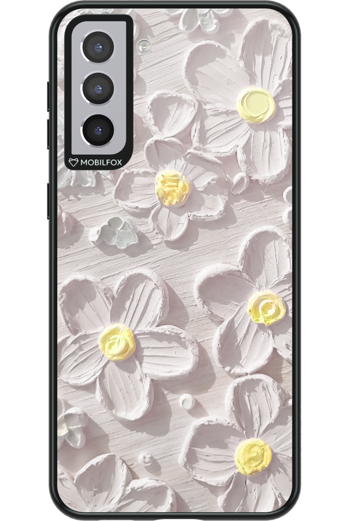 White Flowers 2.0 - Samsung Galaxy S21+