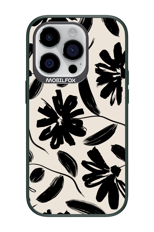 Monochrome Flowerss - Apple iPhone 14 Pro