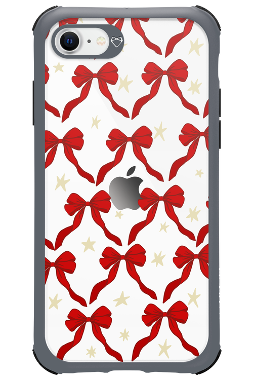 Bow & Stars (Transparent) - Apple iPhone SE 2020
