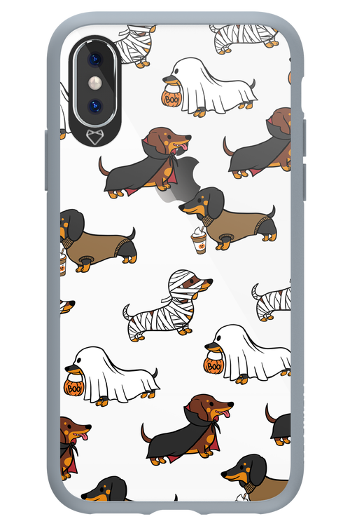 Scary Dachshund (Transparent) - Apple iPhone XS