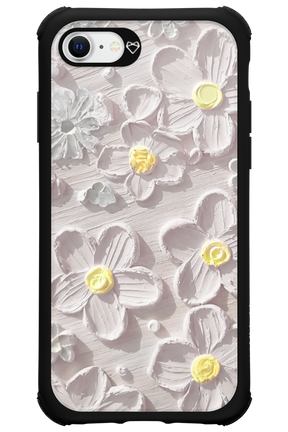 White Flowers - Apple iPhone 8
