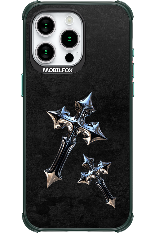Chrome Crosses - Apple iPhone 15 Pro Max