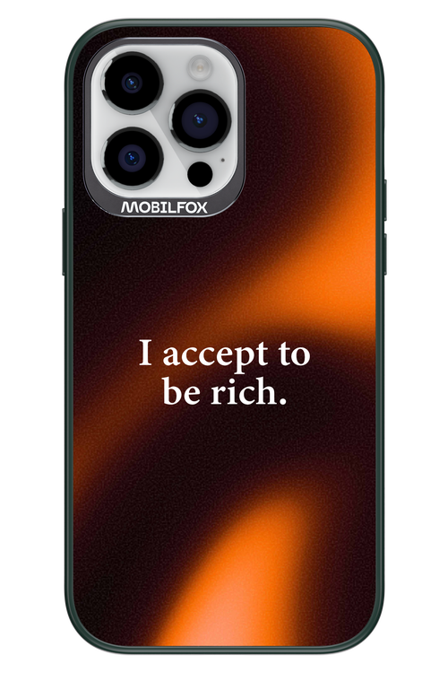 I accept to be rich - Apple iPhone 14 Pro Max