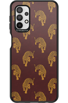 Burgundy Leopard Pattern - Samsung Galaxy A32 5G