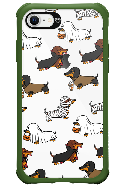 Scary Dachshund (Transparent) - Apple iPhone 8