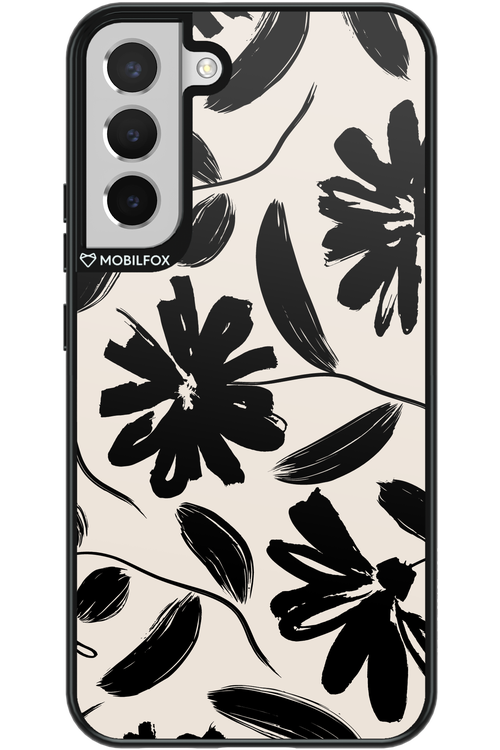 Monochrome Flowerss - Samsung Galaxy S22+