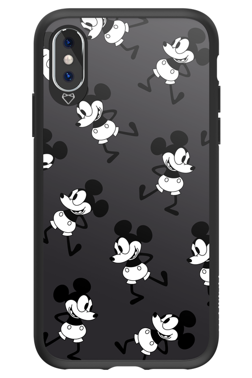 Iconic Mouse (antracite pattern) - Apple iPhone X