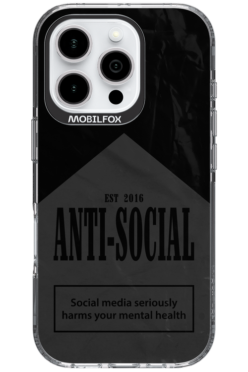 ANTI-SOCIAL (BLVCK) 2.0 - Apple iPhone 16 Pro