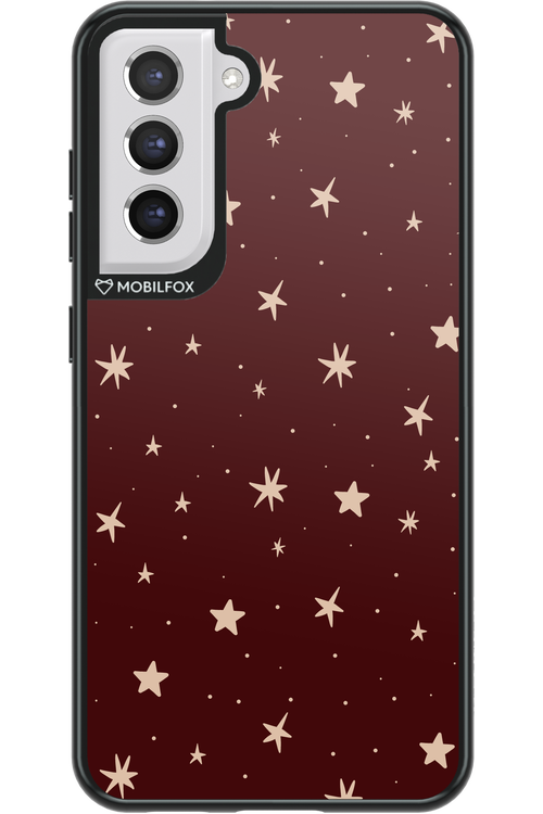 Burgundy Stars - Samsung Galaxy S21 FE