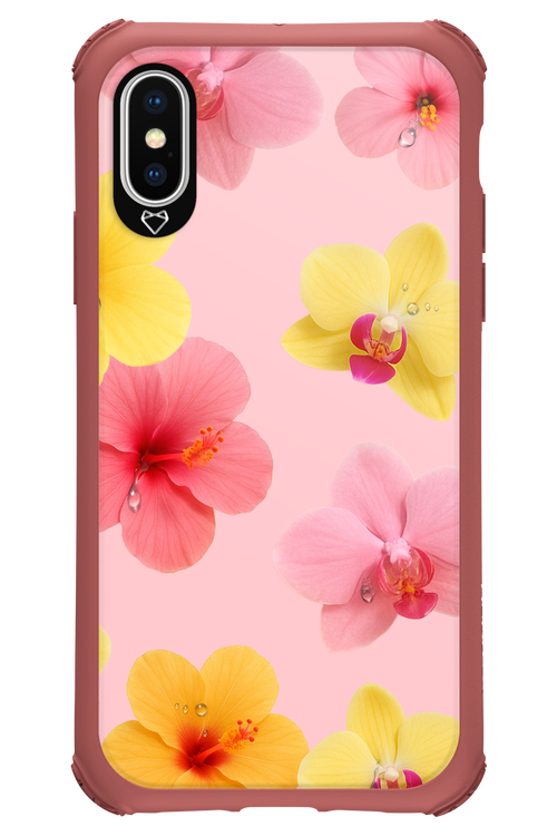 Sunset Flowers - Apple iPhone X