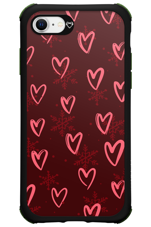 Christmas Hearts - Apple iPhone SE 2020