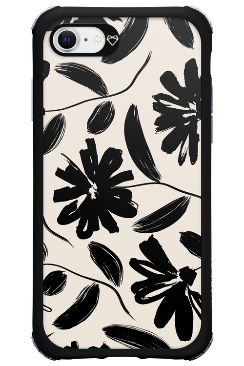 Monochrome Flowerss 2.0 - Apple iPhone SE 2022