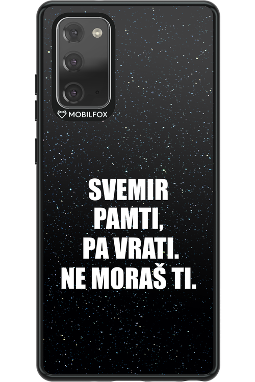 Universe Black - Samsung Galaxy Note 20