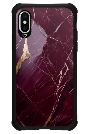 Burgundy Marble - Apple iPhone X