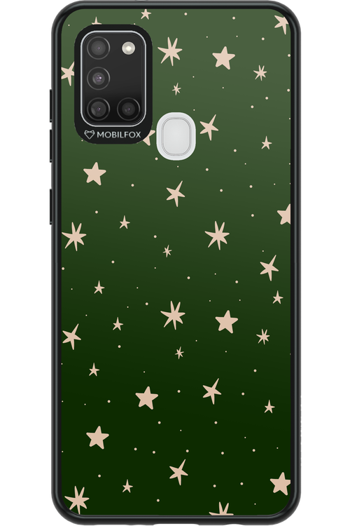 Forest Green Stars - Samsung Galaxy A21 S