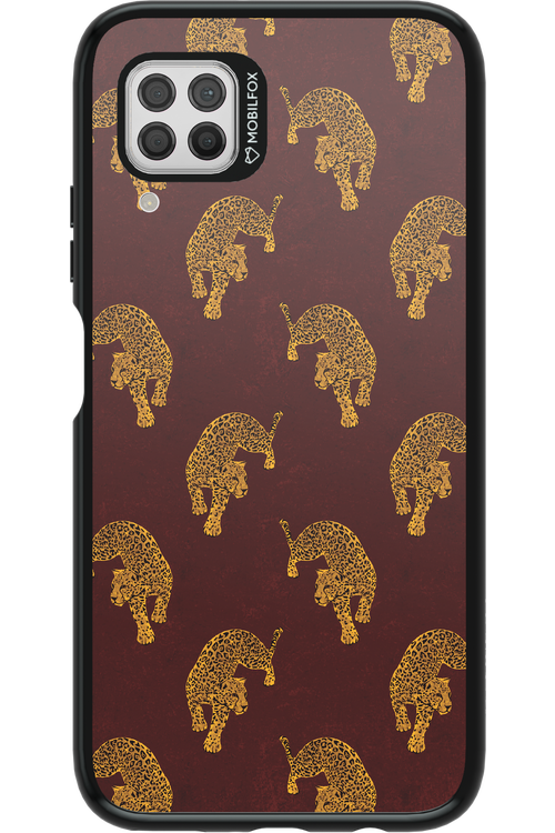 Burgundy Leopard Pattern - Huawei P40 Lite