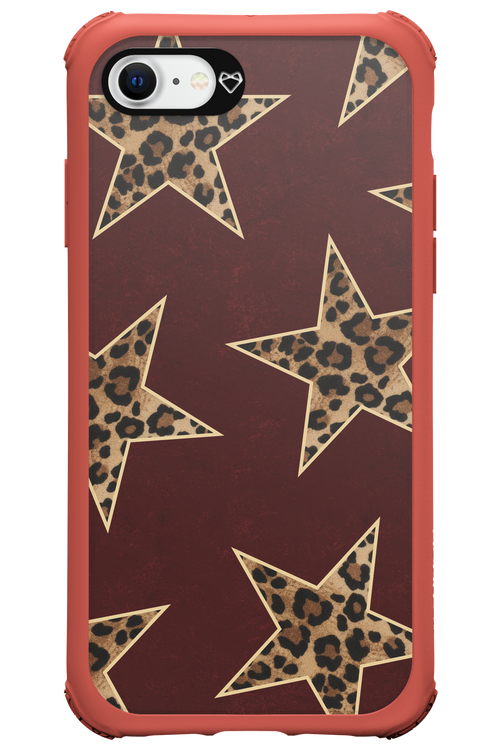 Wild Stars Burgundy - Apple iPhone 8