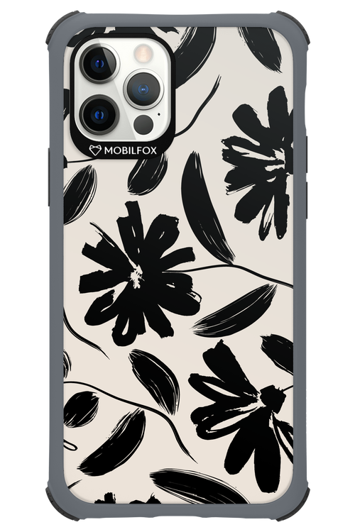 Monochrome Flowerss 2.0 - Apple iPhone 12 Pro