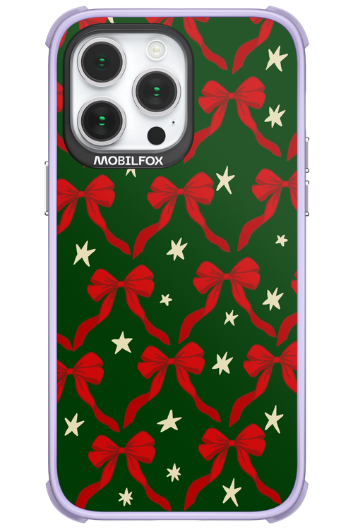 Bow & Stars (Green) - Apple iPhone 14 Pro Max