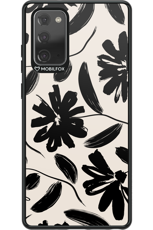 Monochrome Flowerss - Samsung Galaxy Note 20