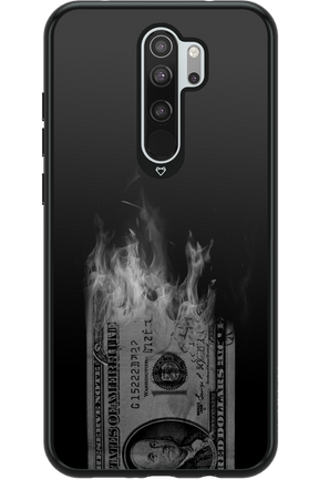 Money Burn B&W - Xiaomi Redmi Note 8 Pro